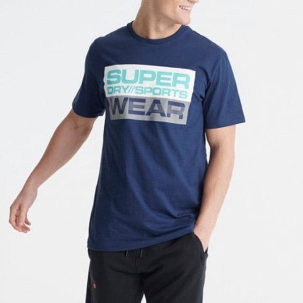 Superdry Streetsport Graphic T-Shirt (Beechwater Blue) - MS300025A