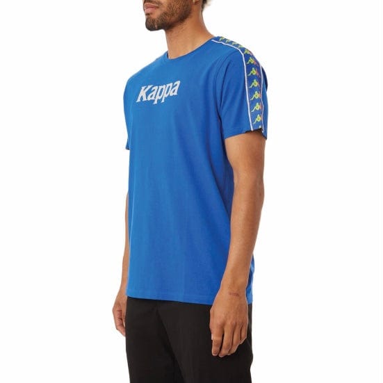 Kappa Authentic Bendoc T Shirt (Blue/Lime-Orange/Grey) 37155NW