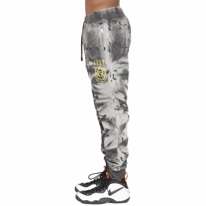 Cult Of Individuality Novelty Sweatpants (Charcoal Tie Dye) 621B11-SP23A