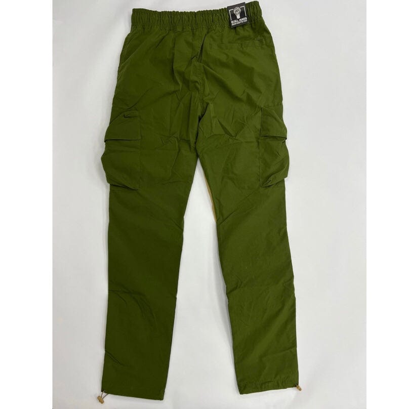 Rebel Minds Nylon Cargo Colorblock Pants (Olive) 122-431