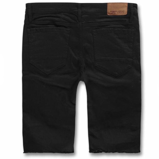Jordan Craig Rebel Moto Twill Shorts (Jet Black) J3172S