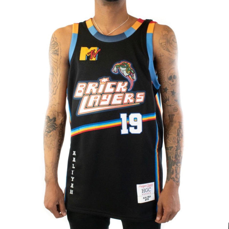 Headgear Aailyah Brick Layer Classic Basketball Jersey (Black) HGC016