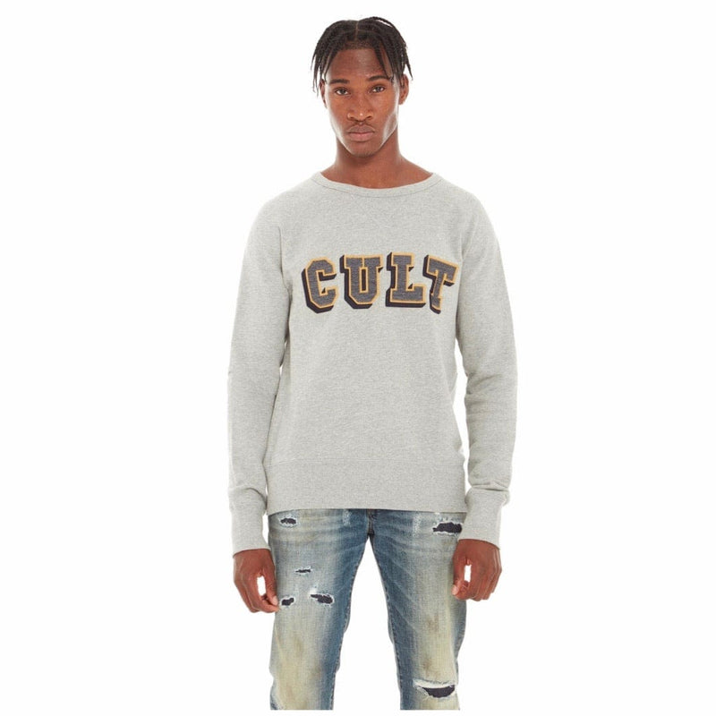 Cult Of Individuality Fleece W/ Collegiate Font (Heather Grey) 620A3-FC52C