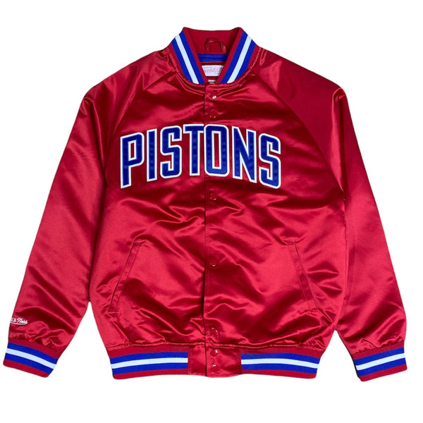 Mitchell & Ness Nba Detroit Pistons Lightweight Satin Jacket (Scarlet)