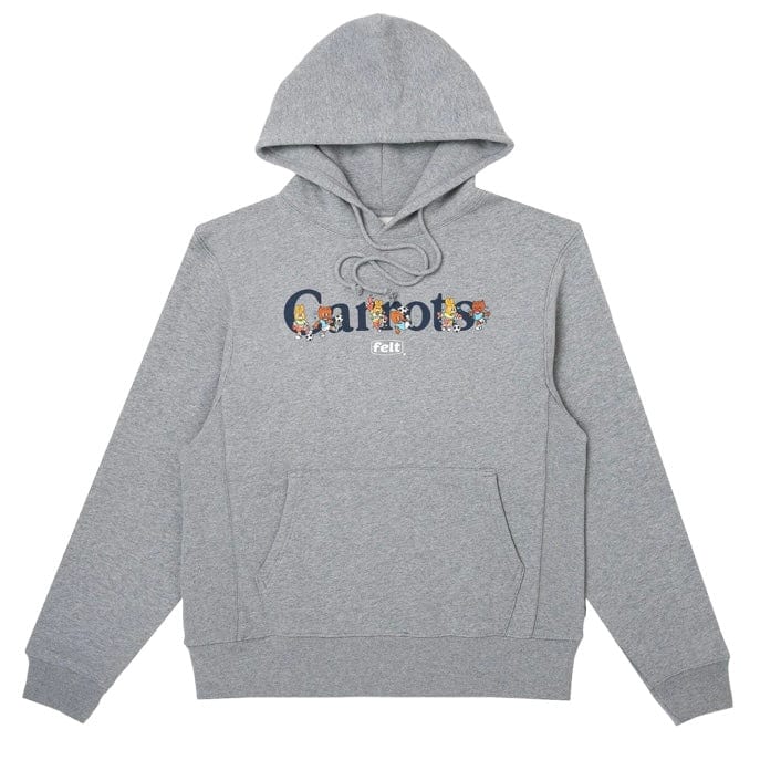 Carrots x Felt Wordmark Hoodie (Grey) CF-WHD