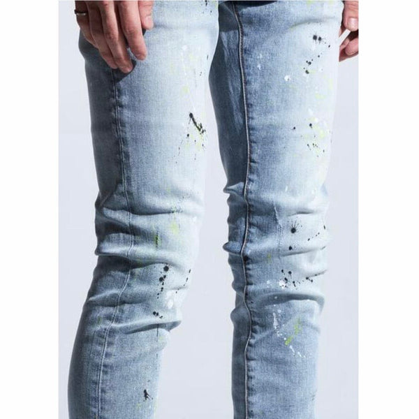 Crysp Atlantic Denim Jeans (Light Indigo Paint) CRYSPHOL20-106