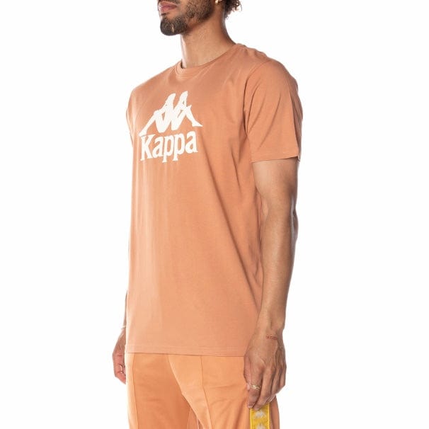 Kappa Authentic Estessi T Shirt (Brown/White) 304KPT0