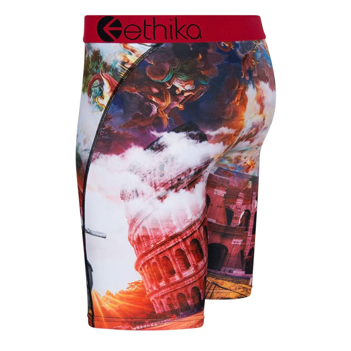 Ethika Rome Travel Underwear (Grey/Red) MLUS1878