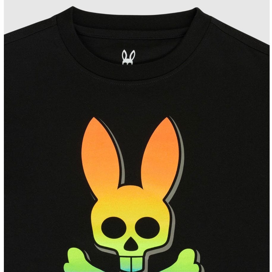 Kids Psycho Bunny Lowca Graphic Tee (Black) B0U310Q1PC