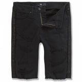 Jordan Craig Vegas Striped Denim Shorts (Triple Black) - J3167S