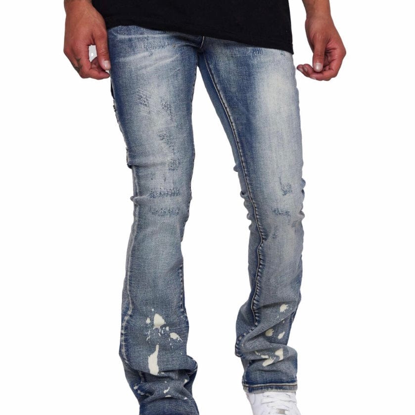 Valabasas Stacked M82 Jeans (Azzurro) VLBS2254