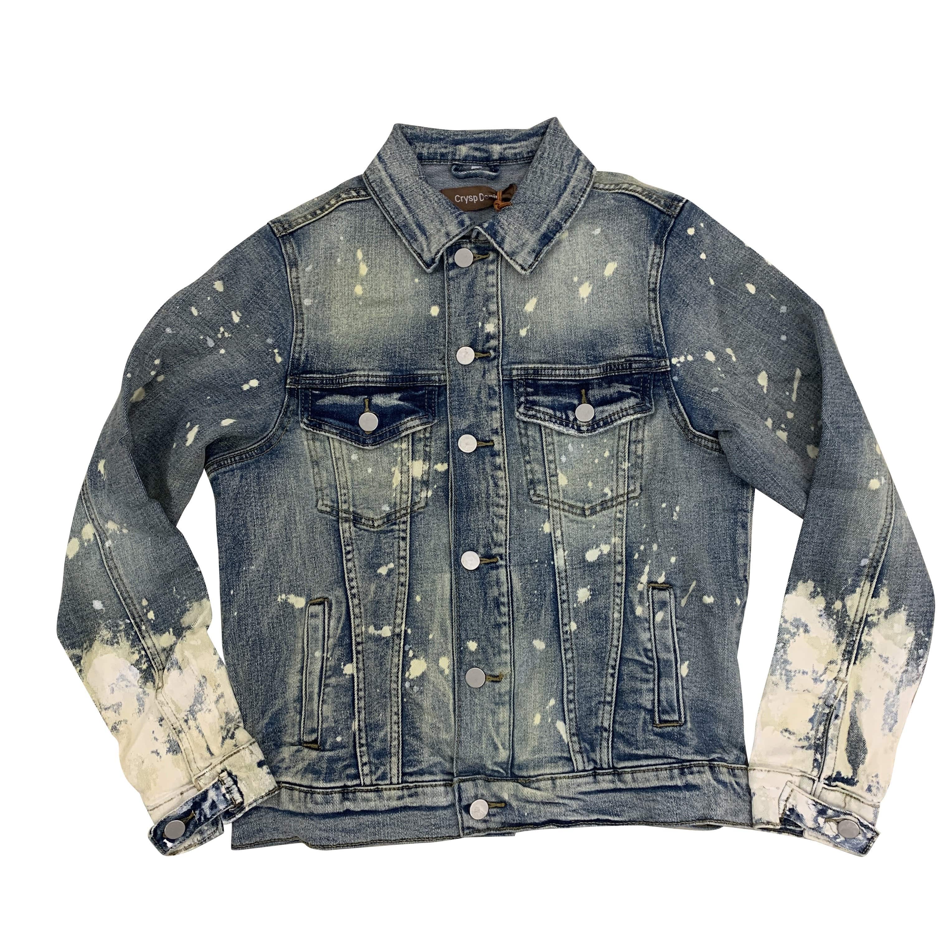 CRYSP DENIM JACKET BERING INDIGO PAINT