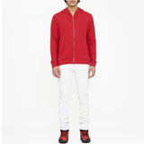 Cult Of Individuality Lightweight French Terry Zip Hoodie (Scarlet) 621B0-ZH61F