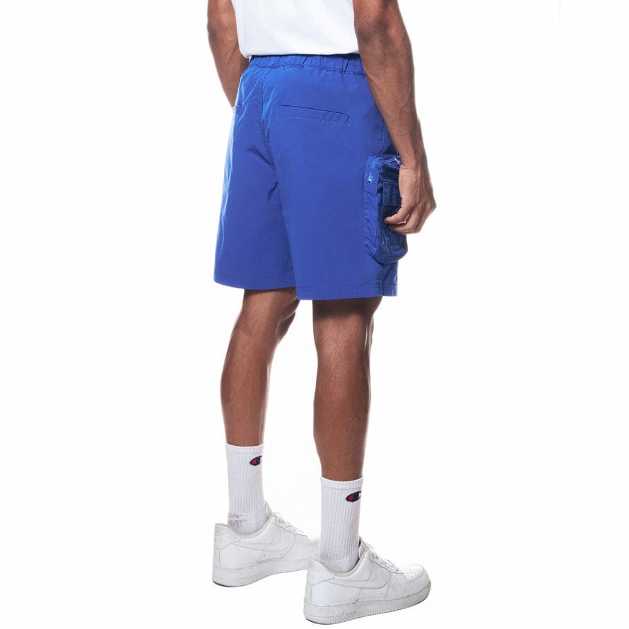 Smoke Rise Printed Nylon Utility Short (Royal) WS23182