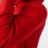 Lacoste Kangaroo Pocket Color-Blocked Hoodie (Red) SH9626-51