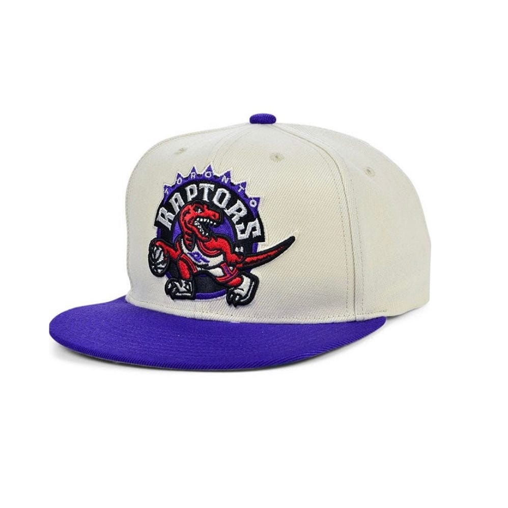 Mitchell & Ness Nba Natural XL Raptors Snapback (Off White/Purple)