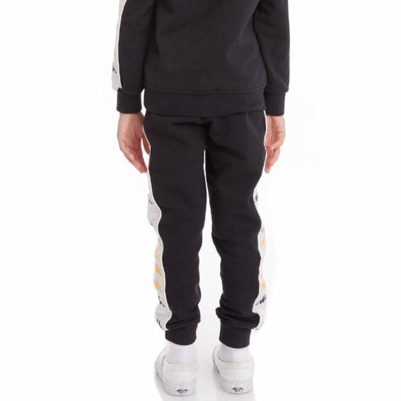 Kids Kappa 222 Banda Alanz 3 Sweatpants (Black Smoke) 33192UW