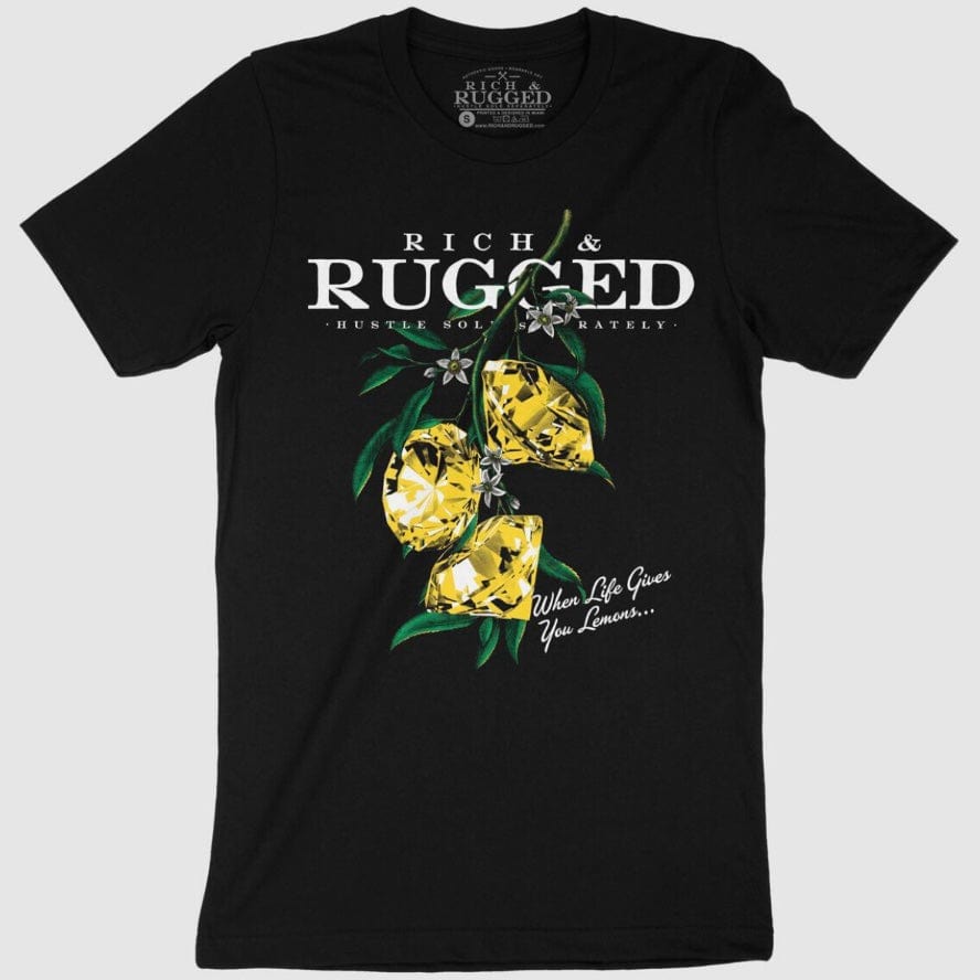 Rich & Rugged Lemonade T Shirt (Black) RRLEM-BLK