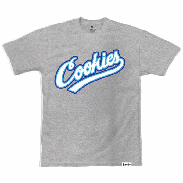 Cookies Puttin In Work Logo T Shirt (Heather Grey/Cookies Blue) 1558T6112