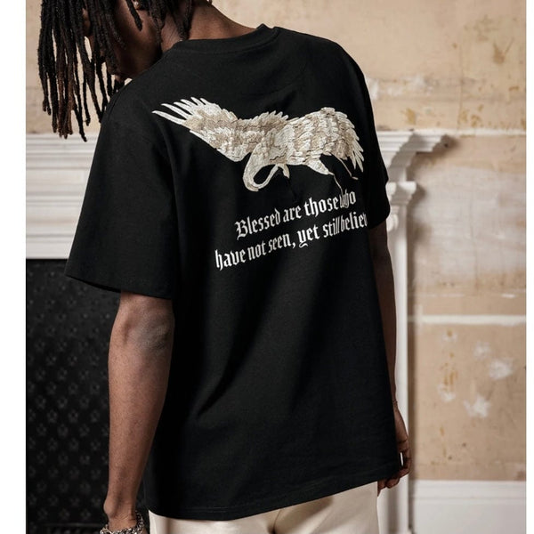 Only The Blind Heron T Shirt (Black)