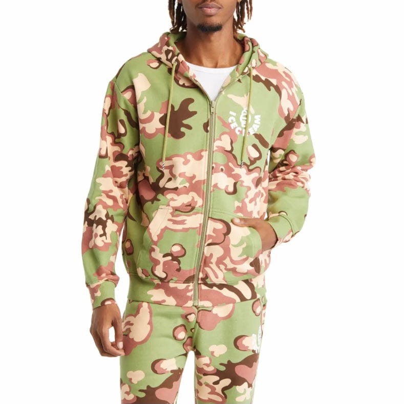 Ice Cream Zip Through Hoodie (Camo) 421-8308