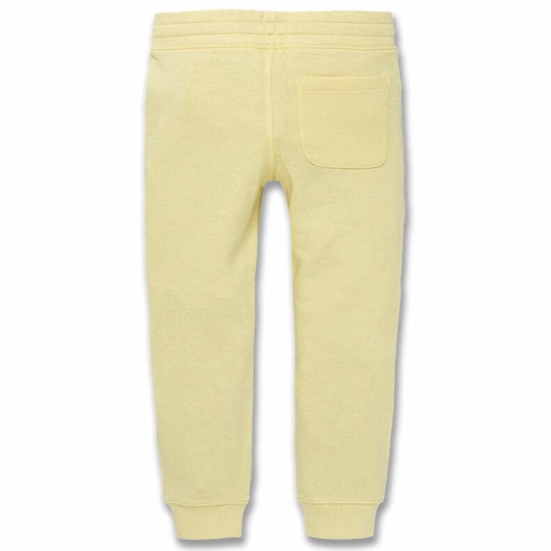 Kids Jordan Craig Invincible Plush Jogger Sweatpants (Pale Yellow) 8446K