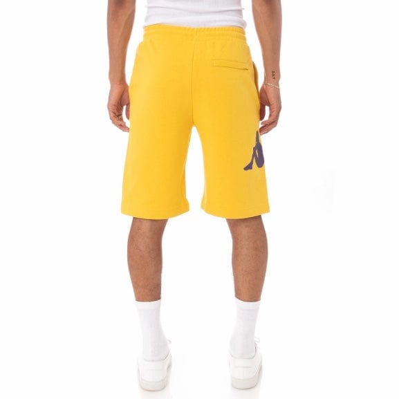 Kappa Authentic Sangone Shorts (Yellow/Violet-White/Black) 34157FW