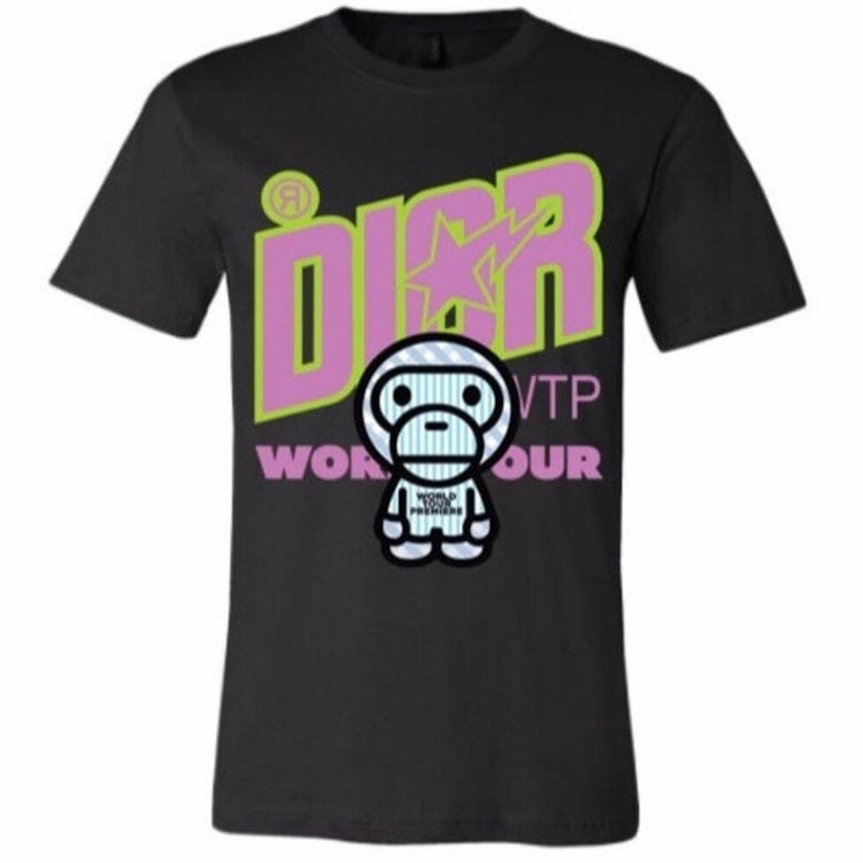 World Tour Monkey Tour T Shirt (Black)