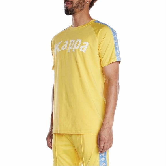 Kappa 222 Banda Balima T Shirt (Yellow/Light Blue) 304NQ00