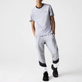 Lacoste Signature Striped Colorblock Fleece Jogging Pants (Grey/Black) XH7066