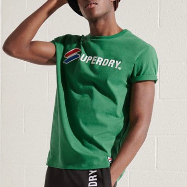 Superdry Sportstyle Applique Tee (Oregon Green) M1010971A
