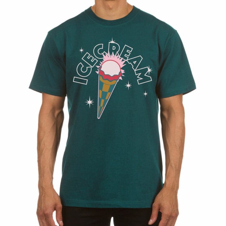 Ice Cream Spark Short Sleeve Tee (Deep Teal) 421-4206