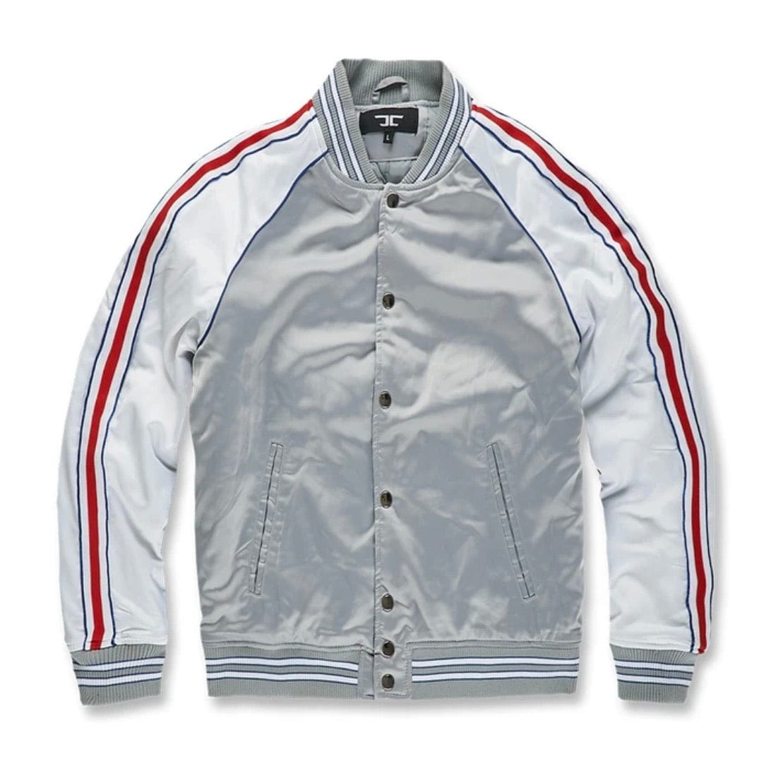 Jordan Craig Cooperstown Bomber Jacket (American Grey) 91390