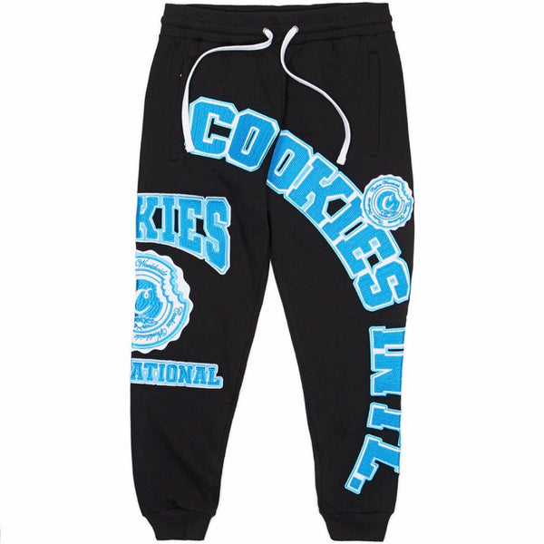 Cookies Double Up Fleece Zipper Pockets Sweatpants (Black) 1561B6084