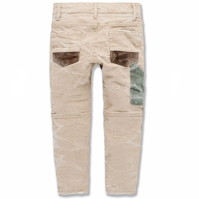 Boys Jordan Craig Patchwork Pants (Oxford Tan) 5643MB