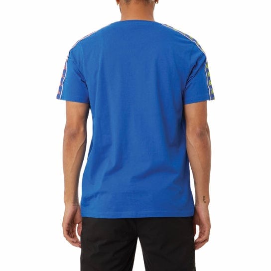 Kappa Authentic Bendoc T Shirt (Blue/Lime-Orange/Grey) 37155NW