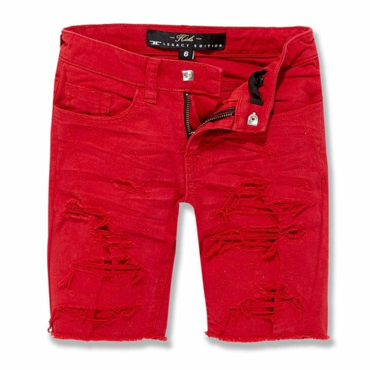 Kids Jordan Craig Tulsa Twill Shorts (Red) J3187SK