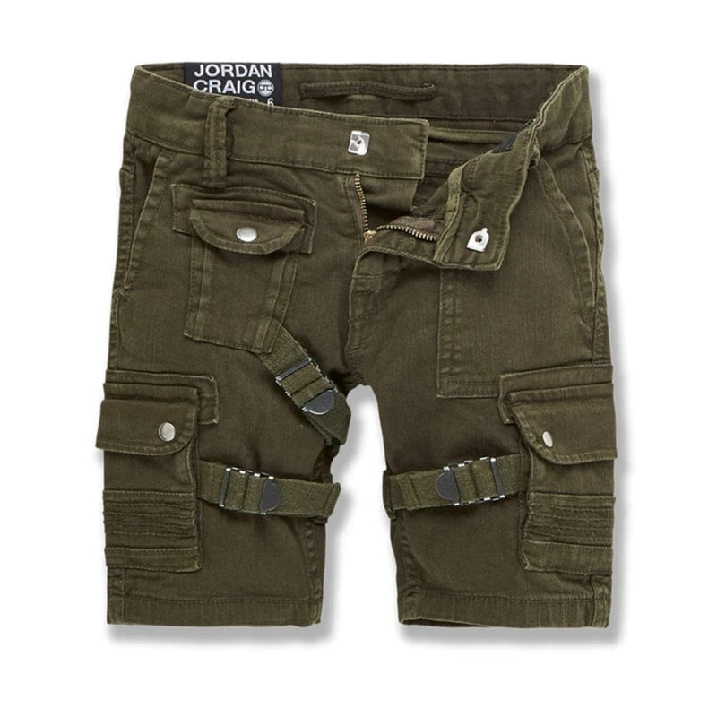 Kids Jordan Craig Cairo Cargo Shorts (Army Green) 4398K