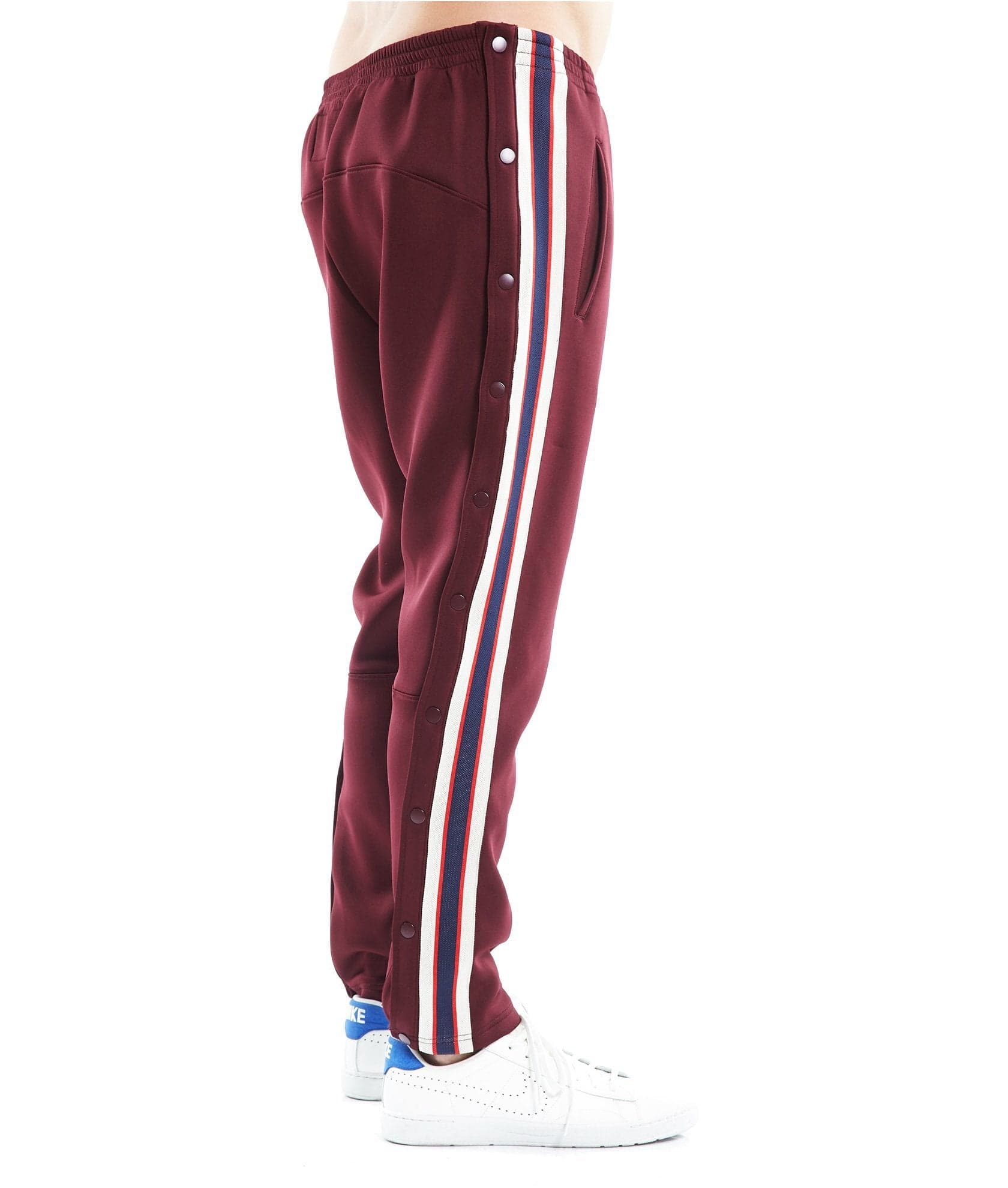 Cult Button-Down Track Pant (Burgundy) - 68B0-KS50C