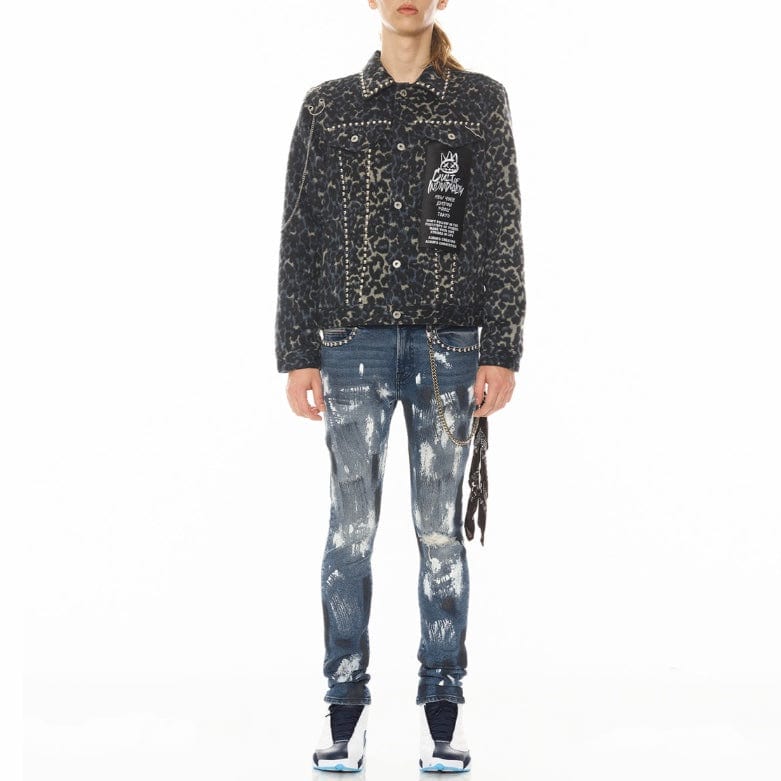 Cult Of Individuality Punk Super Skinny Jean (Leopard) 622B9-SS40Y