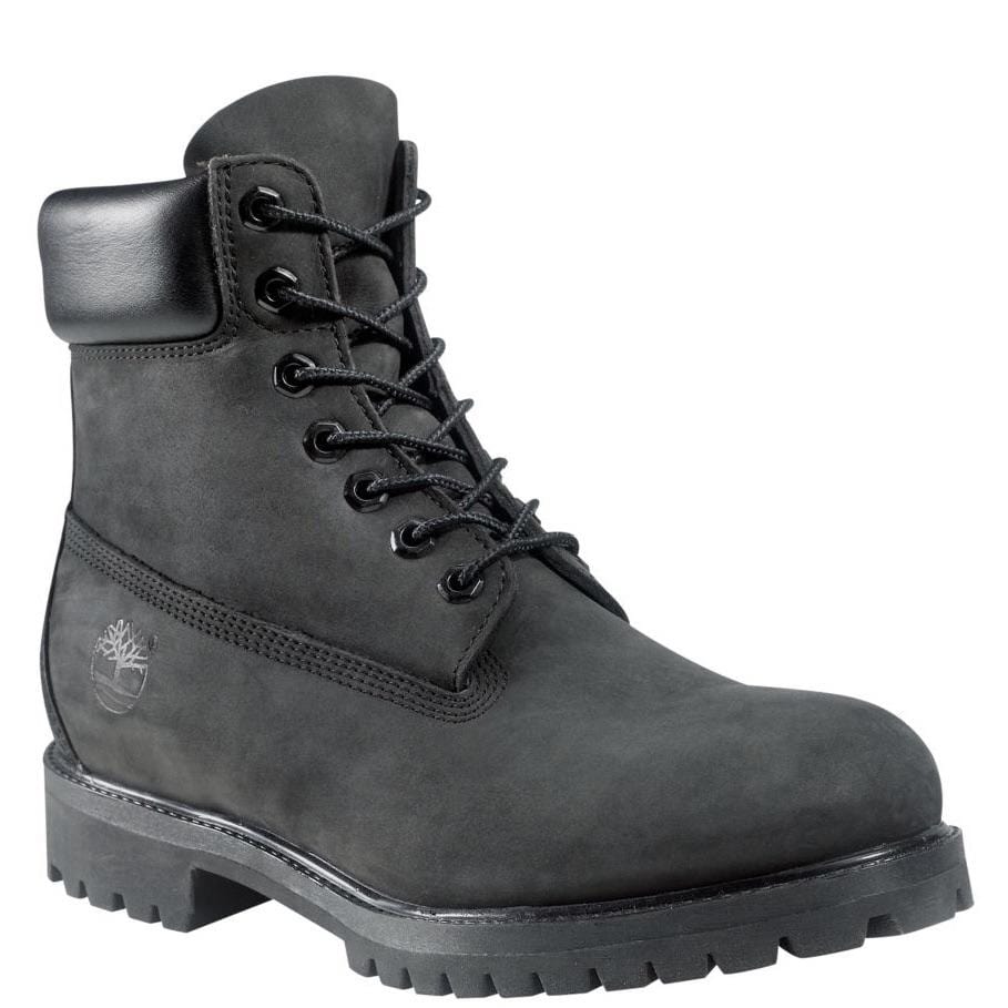 Timberland 6 In Waterproof Boots (Black Nubuck)