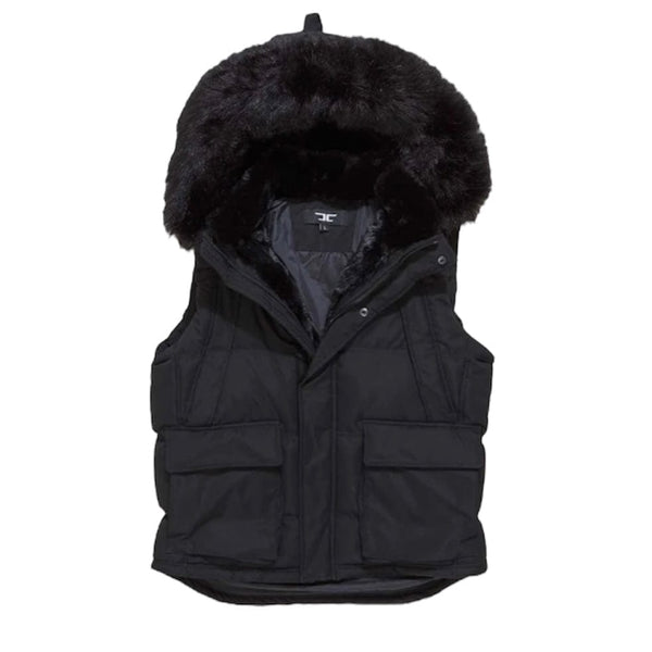 Jordan Craig Yukon Fur Lined Puffer Vest (Black) 9369V