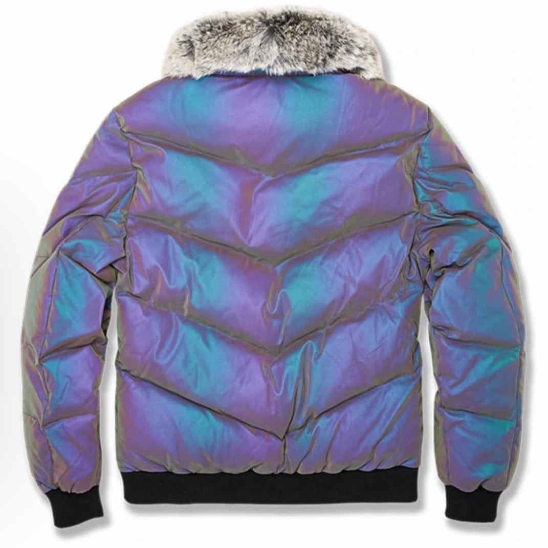 Jordan Criag Oil Spill Puffer Jacket (Iridescent) 91547