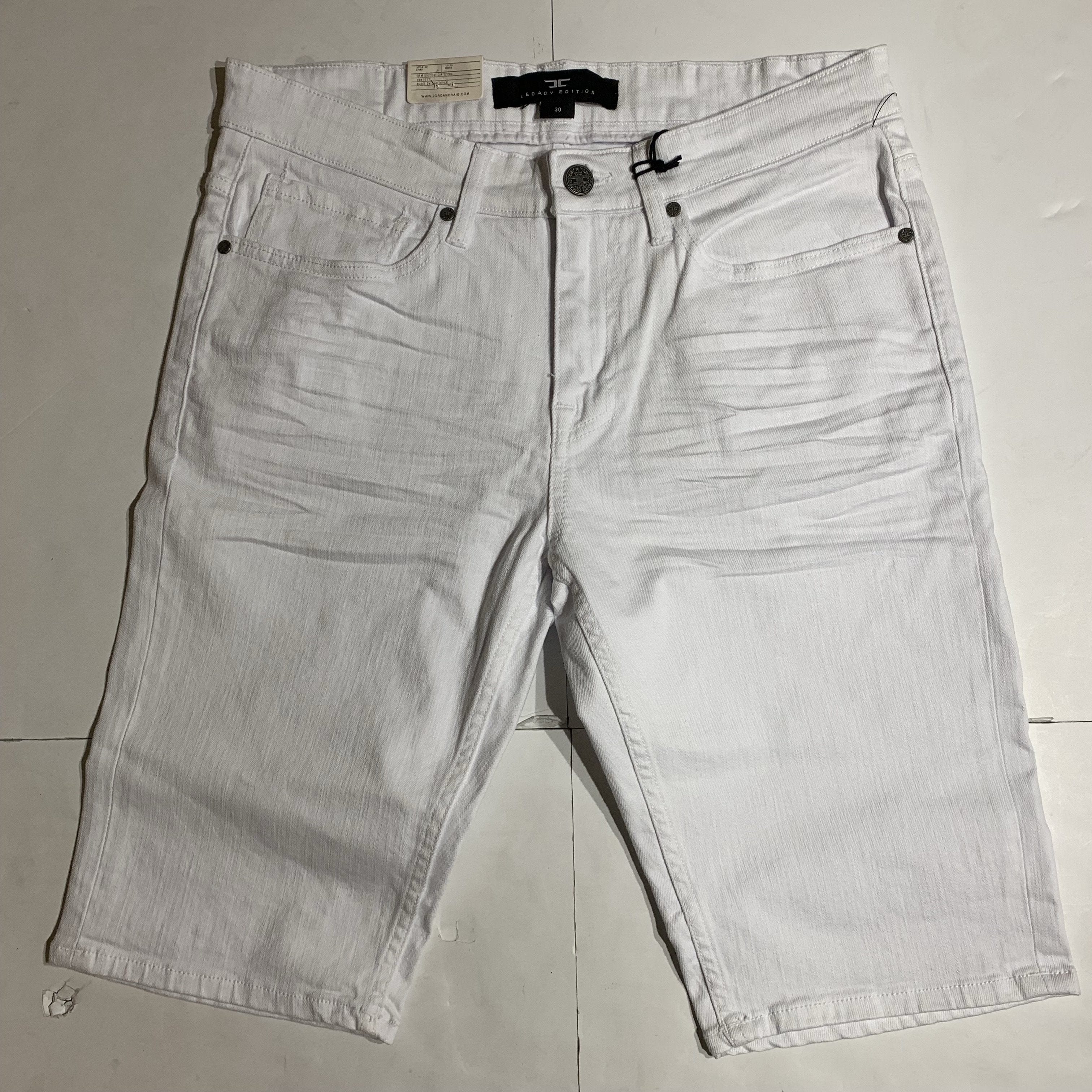 JORDAN CRAIG SHORTS WHITE J708S